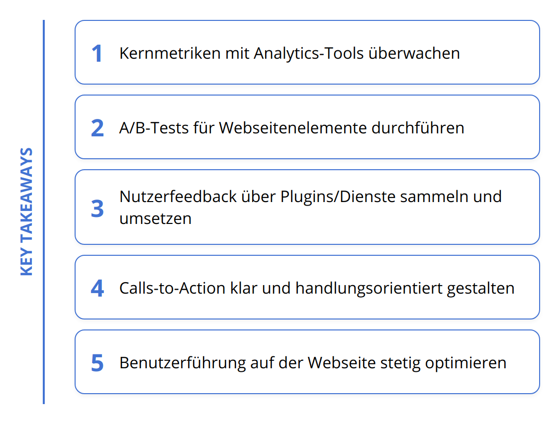 Key Takeaways - Conversion Rate Optimierung Leitfaden