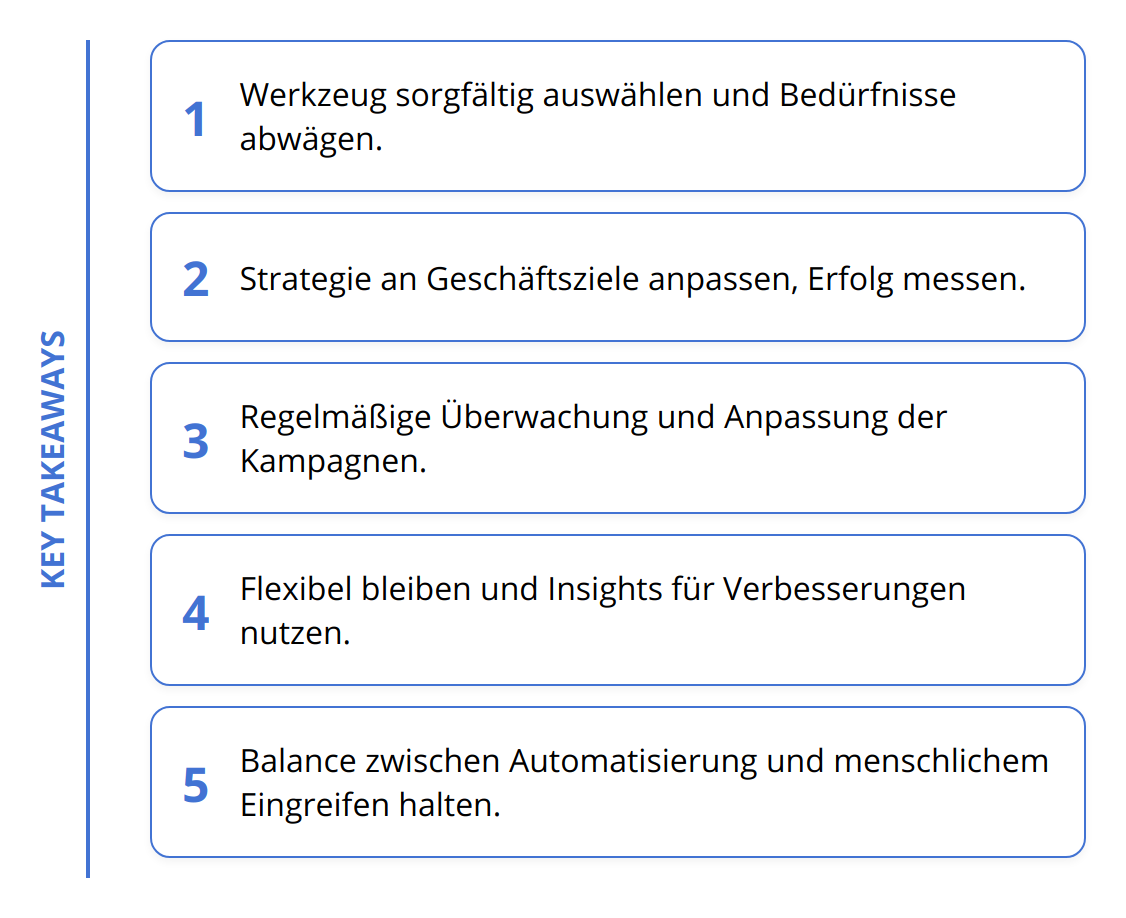 Key Takeaways - Wie PPC Automatisierungstechniken Ihre Werbekampagnen verbessern können