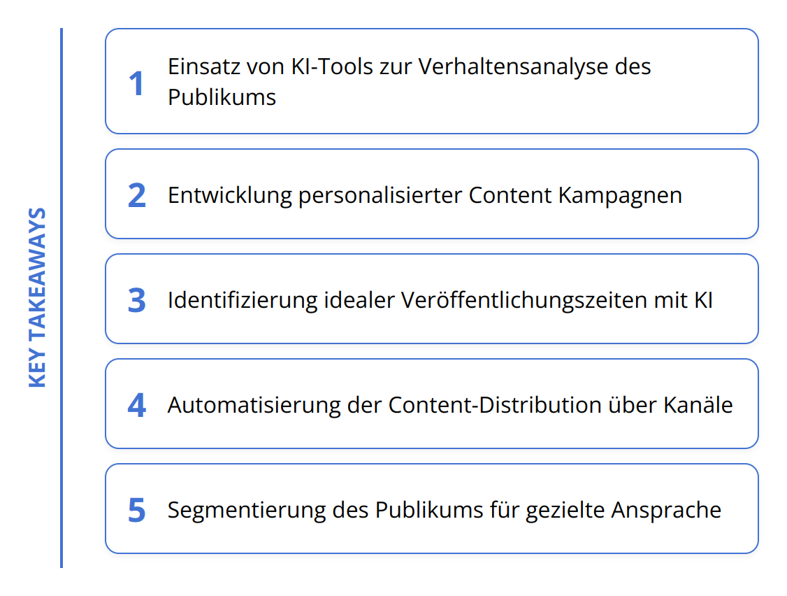 Key Takeaways - Content Distribution mit KI [Guide]