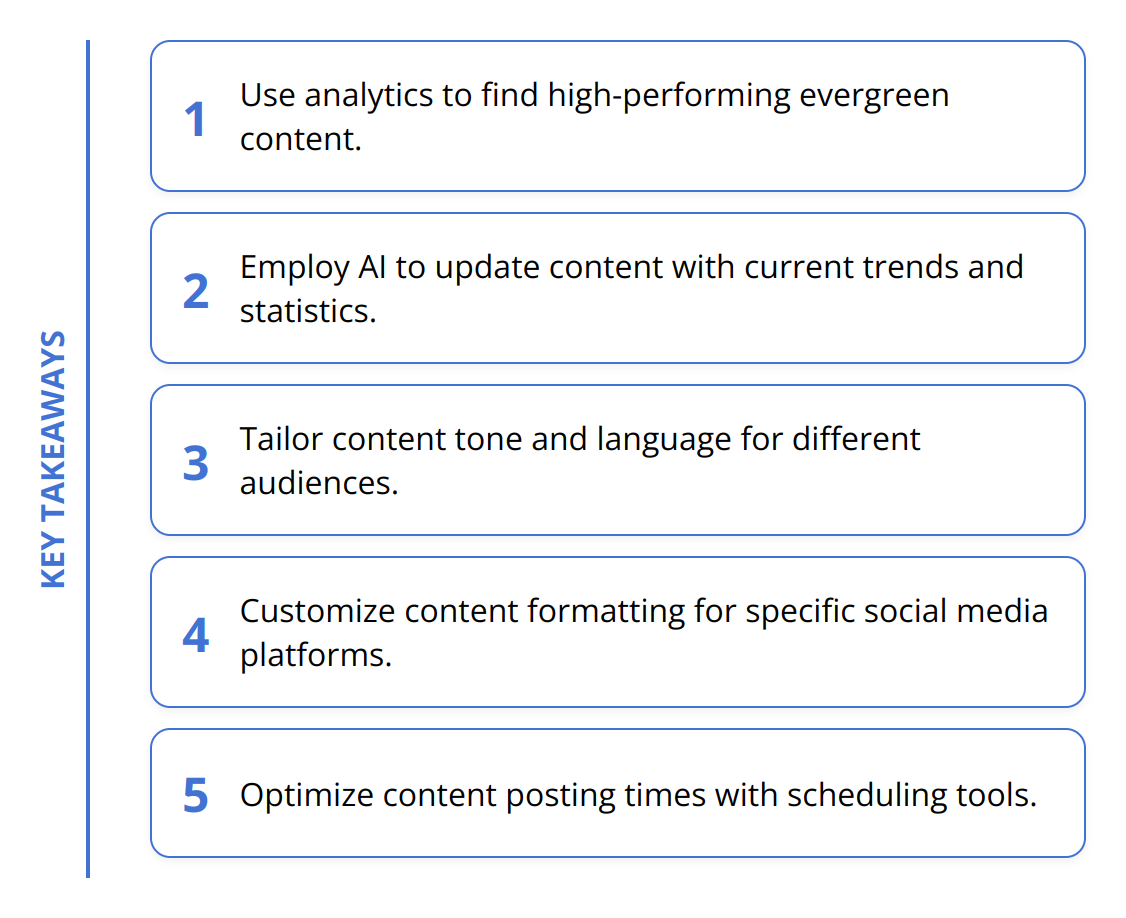Key Takeaways - How to Repurpose Old Content with AI [2024 Update]