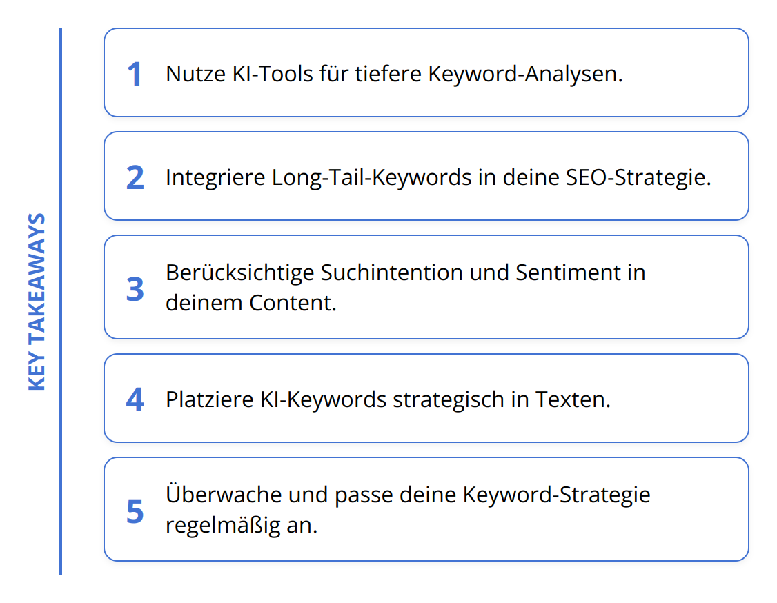 Key Takeaways - Keyword-Recherche mit KI [Guide]