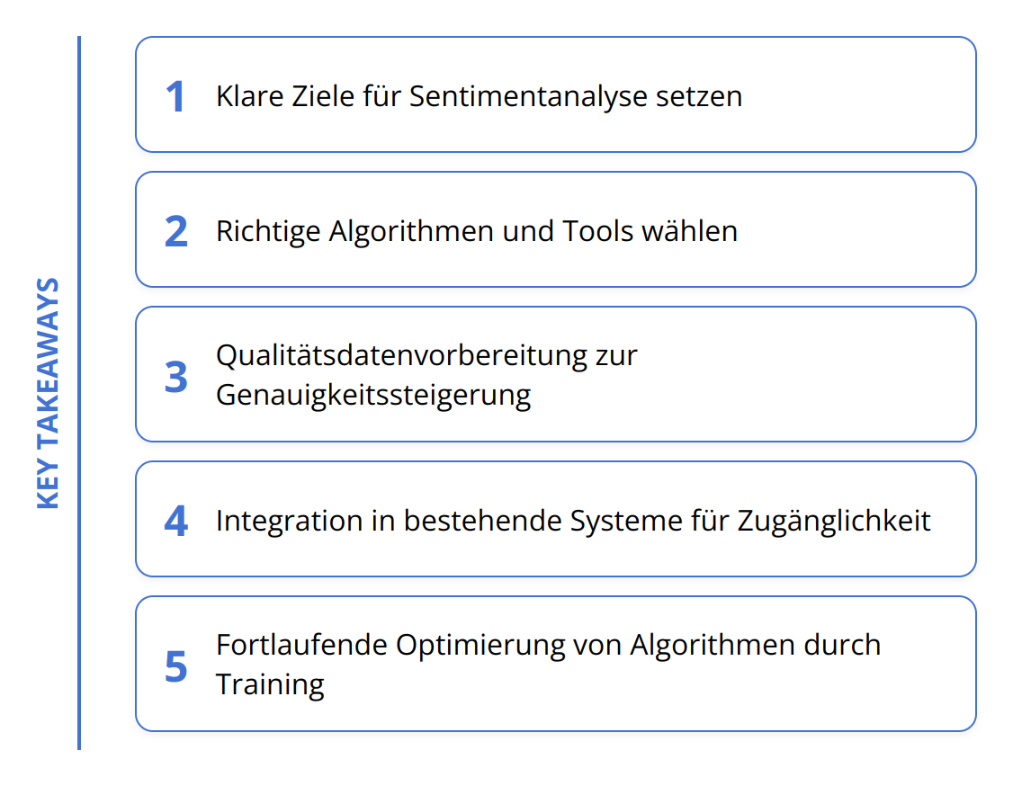 Key Takeaways - Sentiment Analysis mit KI [Guide]