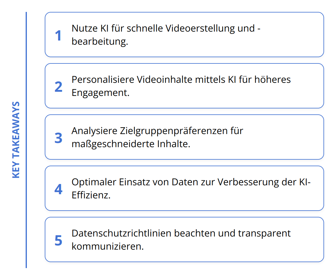 Key Takeaways - Videomarketing mit KI [Guide]