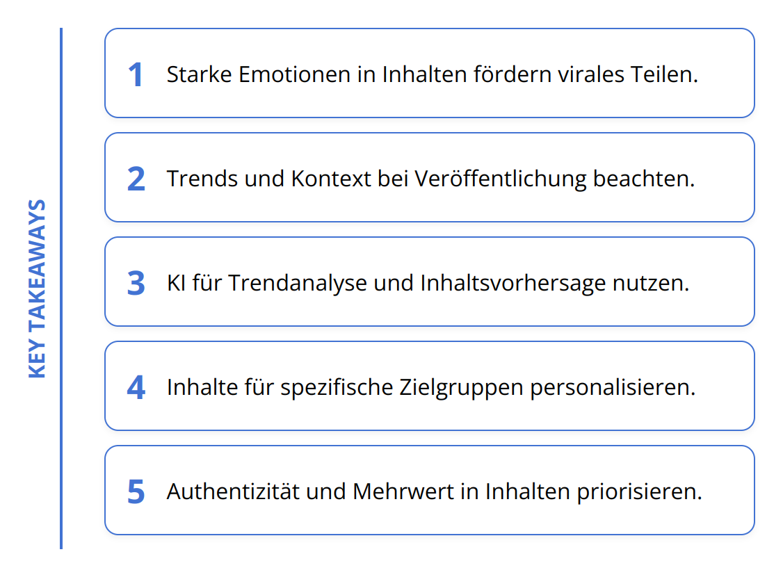 Key Takeaways - Virale Inhalte mit KI erstellen [2024 Guide]