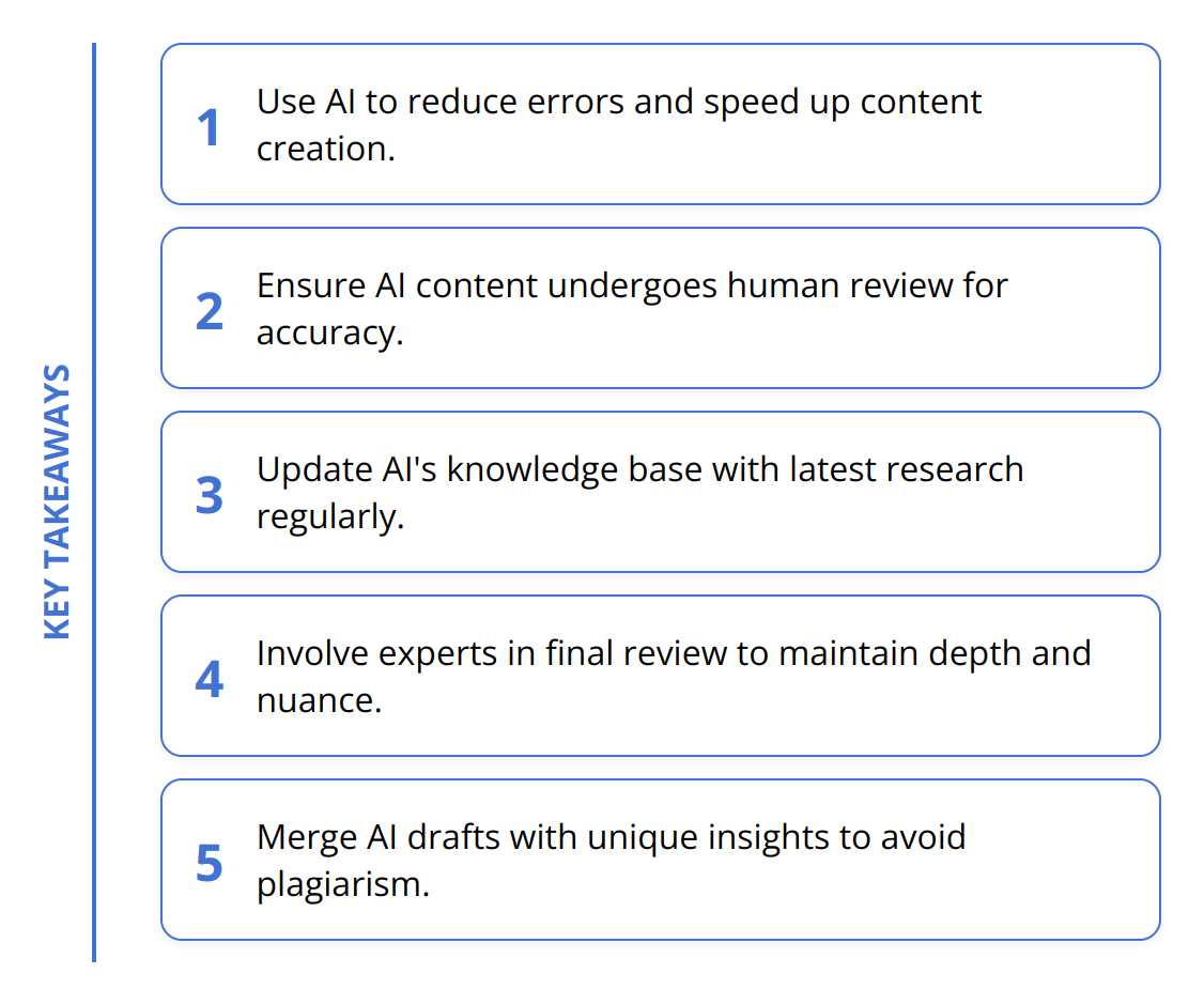Key Takeaways - How to Tackle Technical Content with AI