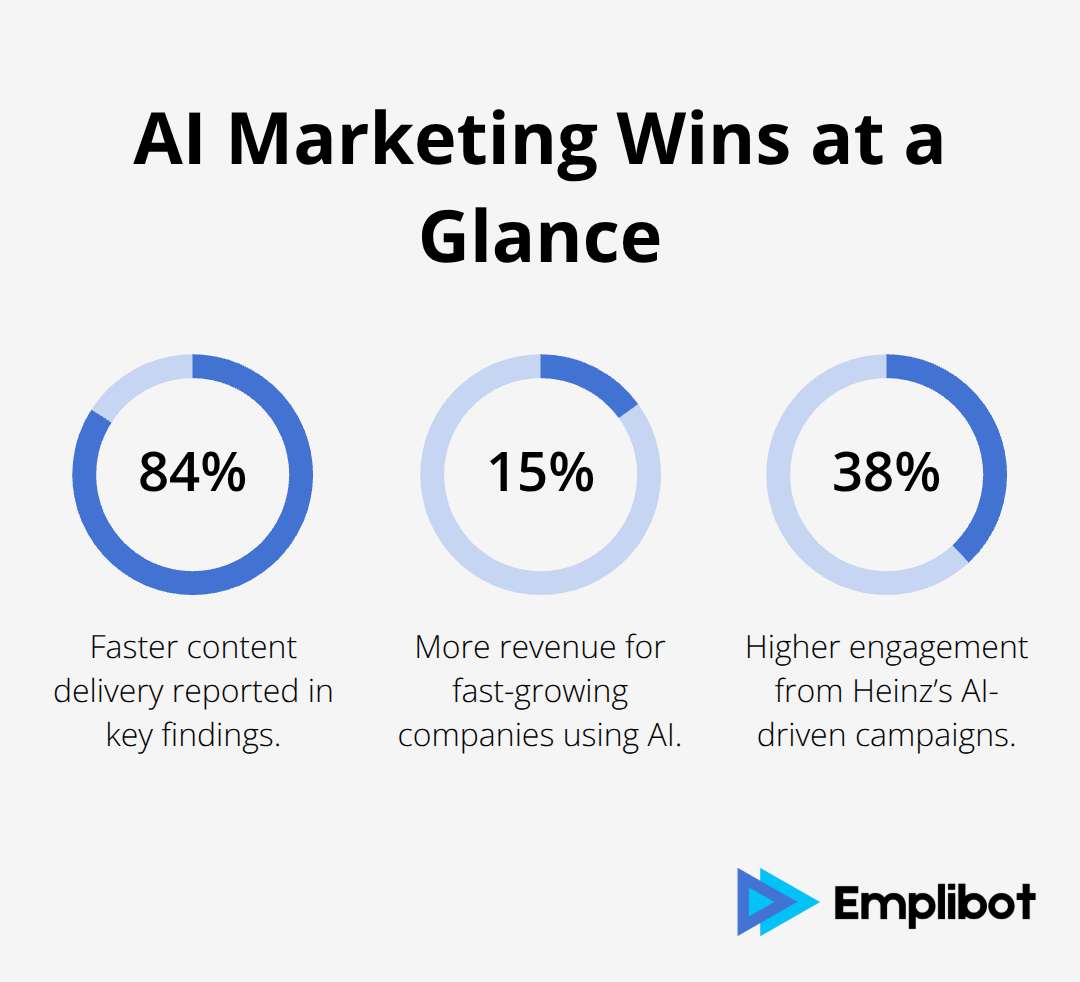 Key percentage gains reported from AI-driven marketing in the U.S. - ai marketing tactics