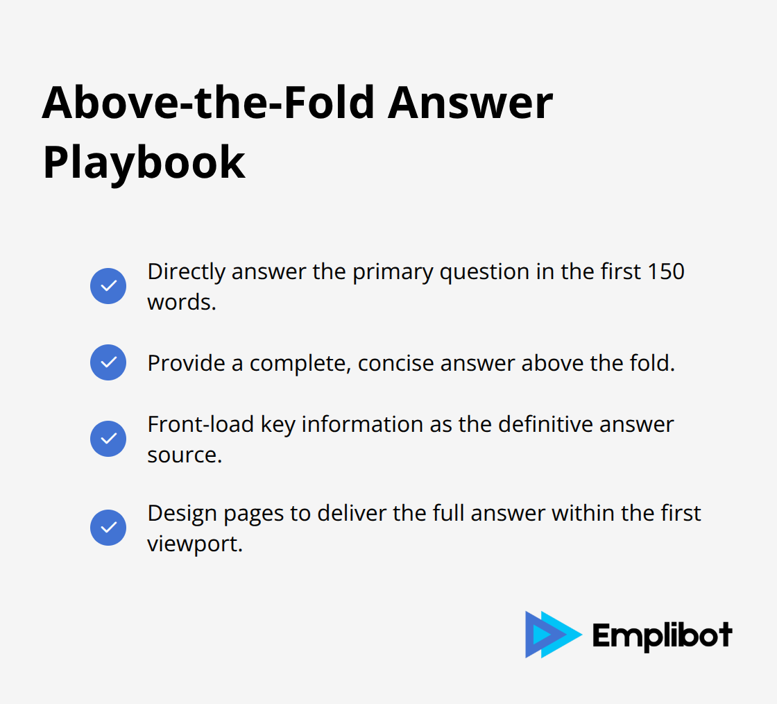 Checklist of practices that boost AI browser selection rates. - Design Content For ChatGPT Atlas And AI Browsers