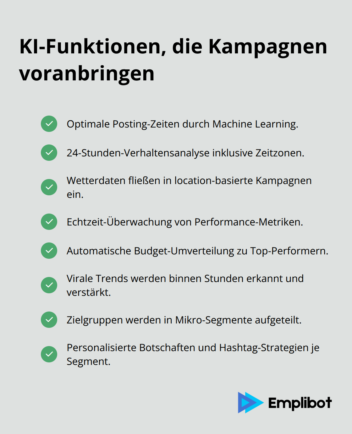 Checkliste zentraler Optimierungen für Influencer-Kampagnen