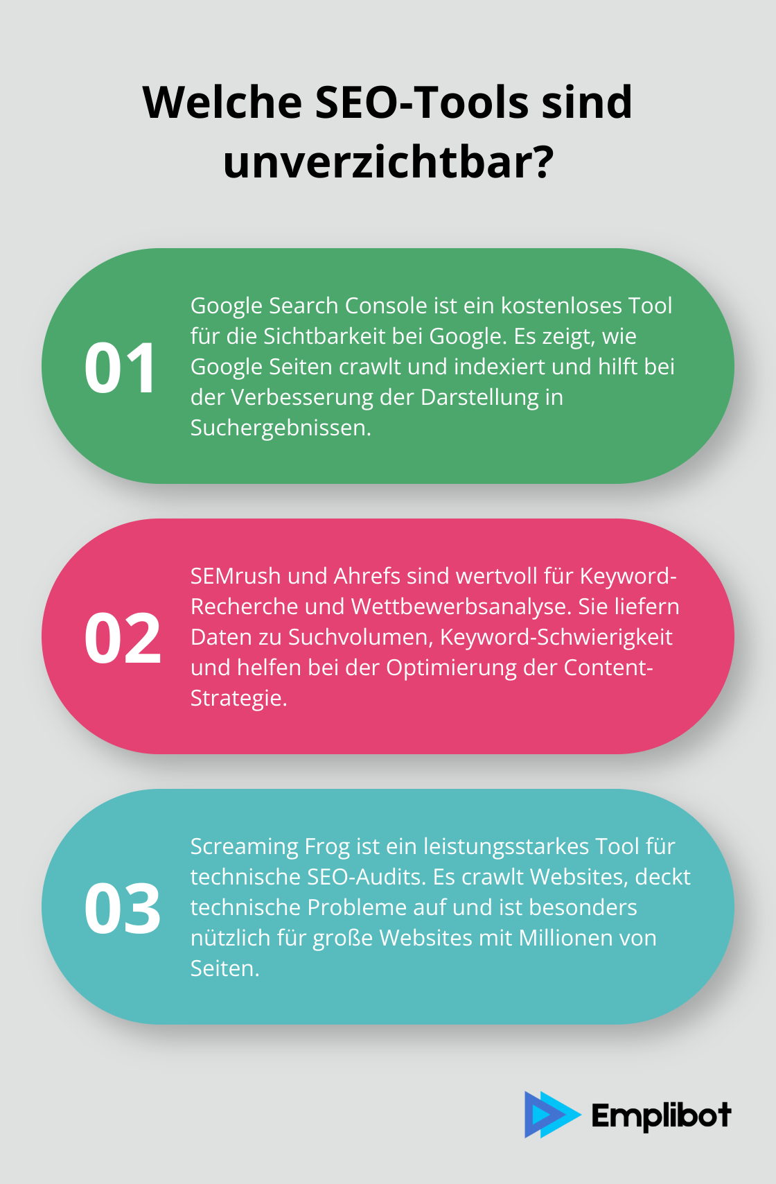 Infographic: Welche SEO-Tools sind unverzichtbar?