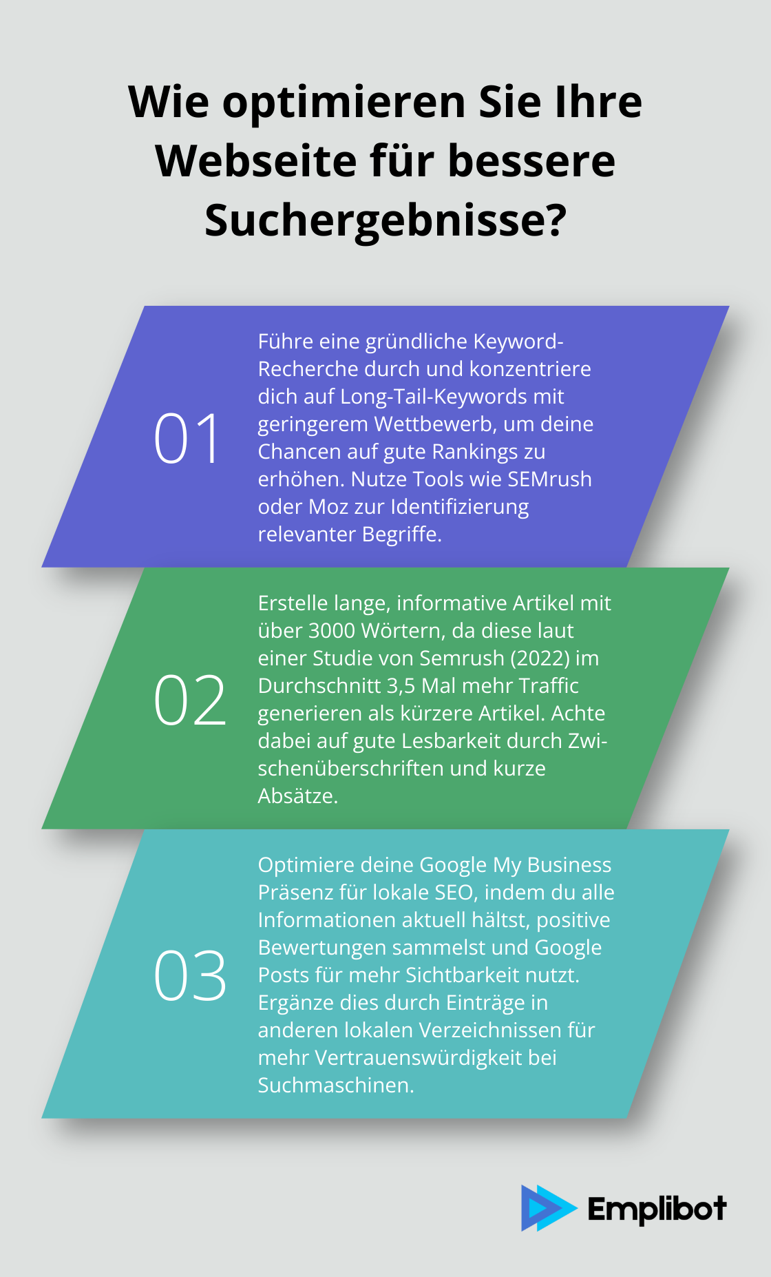 Infographic: Wie optimieren Sie Ihre Webseite für bessere Suchergebnisse? - seo dienstleistungen