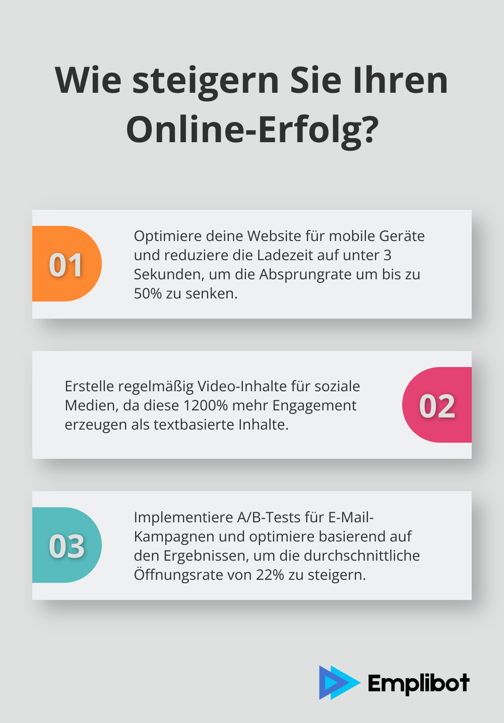 Infographic: Wie steigern Sie Ihren Online-Erfolg?