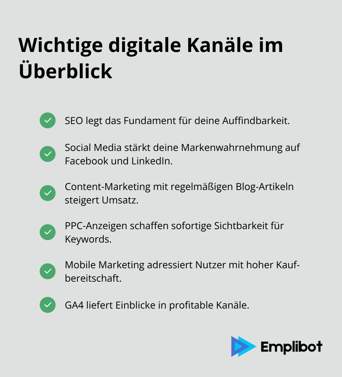 Überblick der zentralen Online-Marketing-Kanäle - online-marketing vorteile