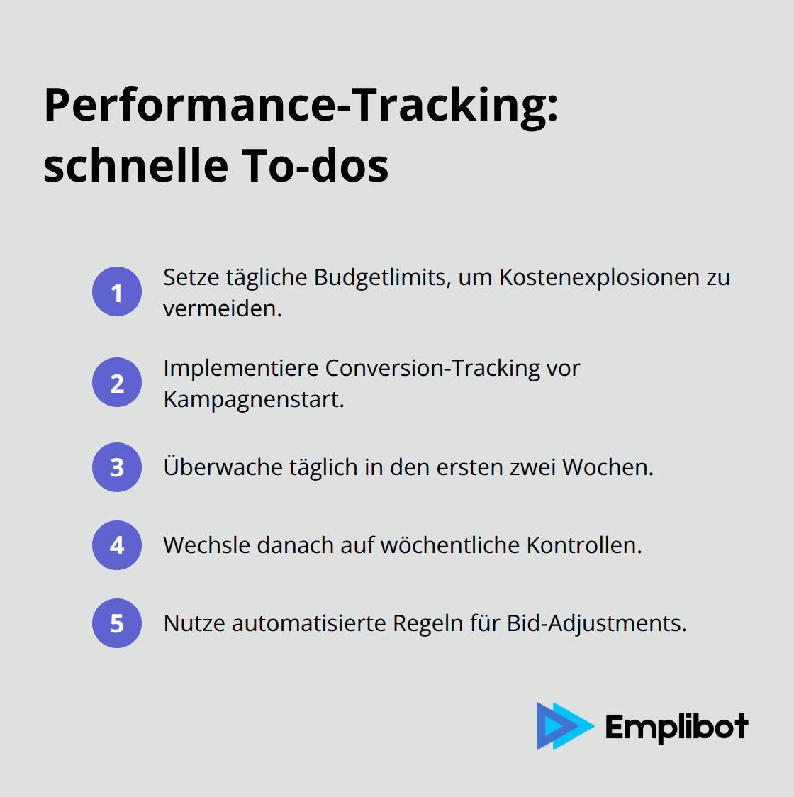 Kompakte Checkliste für Budget und Tracking im Programmatic Advertising