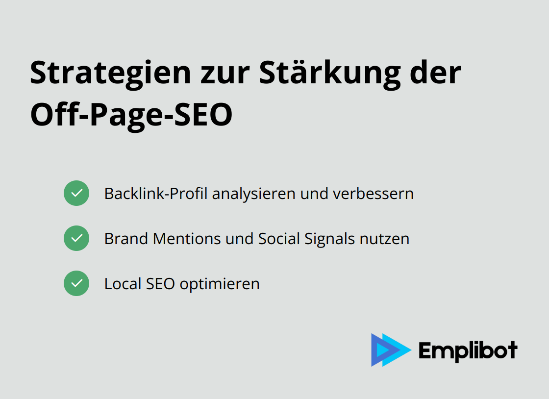 Auflistung wichtiger Strategien zur Verbesserung der Off-Page-SEO - seo audit