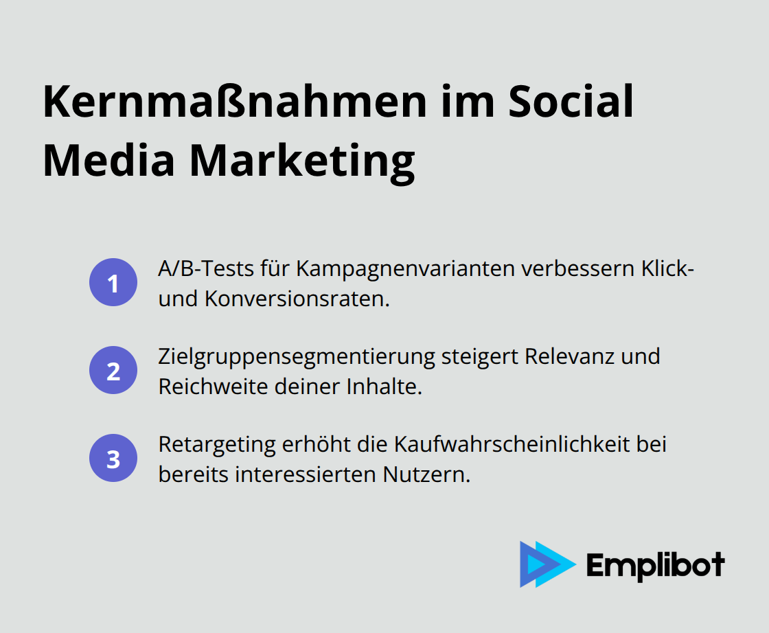 Drei zentrale Social-Media-Maßnahmen für bessere Performance