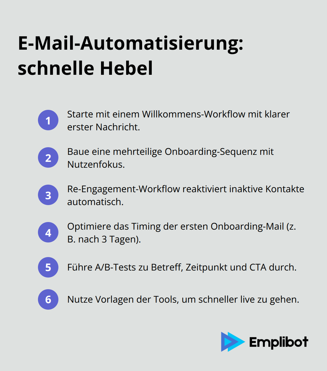 Kernschritte und Best Practices für automatisierte E-Mails - Workflow Automatisierung im Marketing